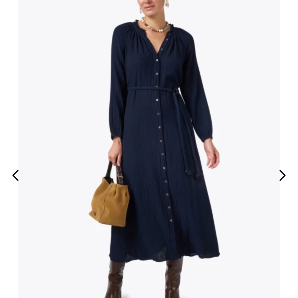Xirena navy long sleeve maxi